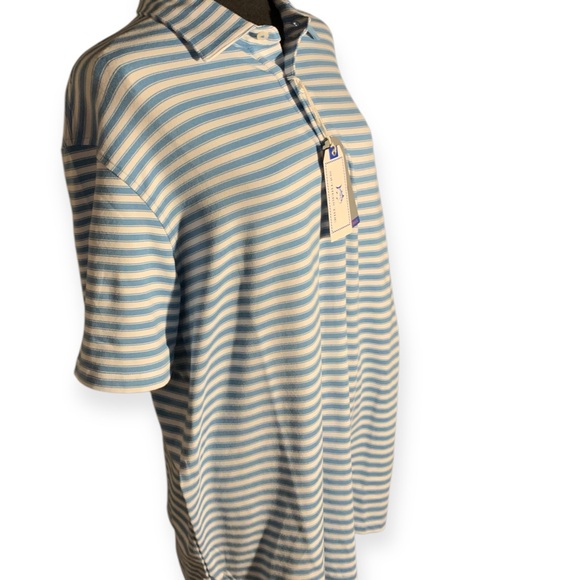 Southern Tide Blue and White Striped Shirt - Picture 6 of 9